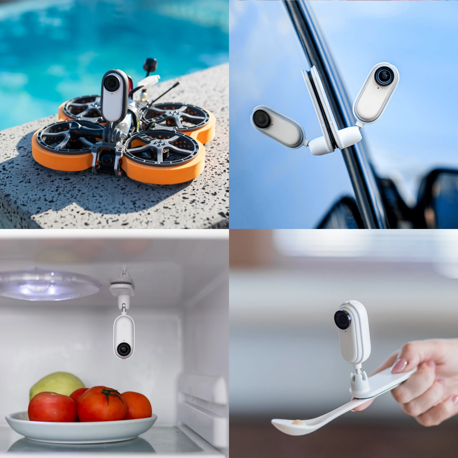 

Insta360 GO 2 Small Action Camera Weighs 1 oz Waterproof Stabilization POV Capture with Charge Case Wearable Camera Accessories