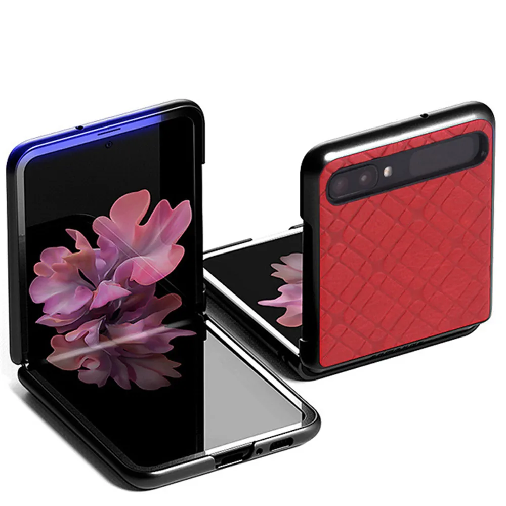 Мягкий кожаный чехол для мобильного телефона Samsung Galaxy Z Флип Мобильный телефон