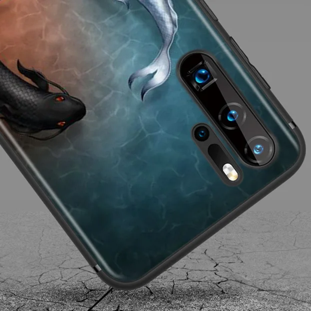 

Angel Demon Smiley Yin Yang For Huawei P50 P40 P30 P20 P10 P9 P8 Lite Mini E 5G Pro Plus Black Phone Case