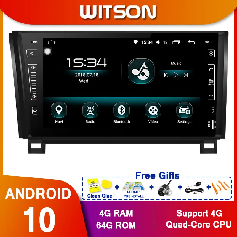 WITSON 9 &quotFULL HD сенсорный экран Android 10 0 Восьмиядерный Автомобильный GPS