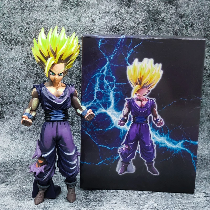 

Banda 21CM 20th Anniversary Dragon Ball Z Chocoolate Color Paint Son Gohan PVC Action Anime Figure Collection Model Toys