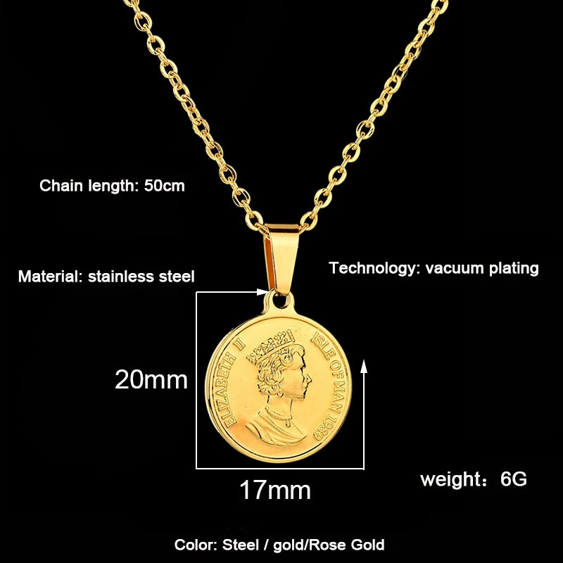 Подарок на сувенир Прямая поставка подвеска королевы елианы II ожерелье из