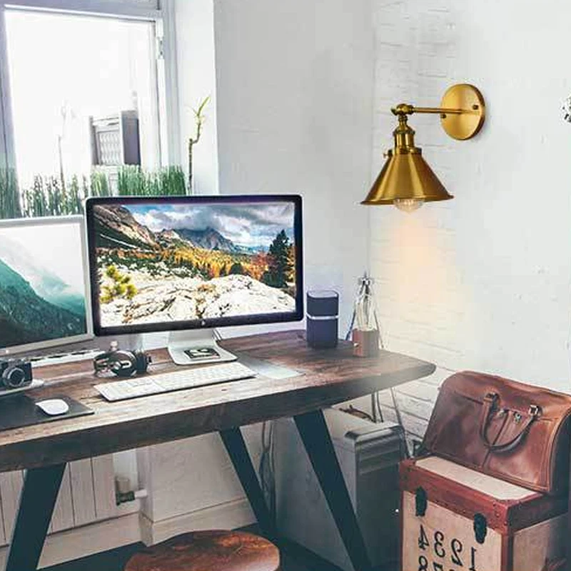 Настенное бра античный бронзовый маленький|Комнатные настенные LED -лампы| |