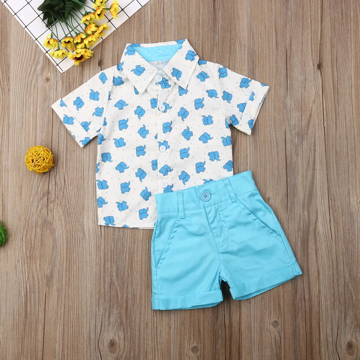 2 шт. детский хлопковый комплект одежды для мальчиков с коротким рукавом |