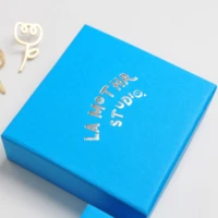 50pcs custom logo jewellry luxury earings personalized text packaging bracelet box for bag pouches gift bearer