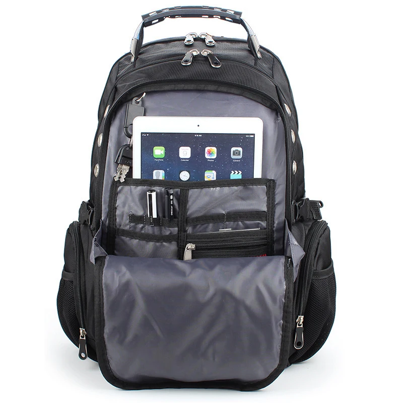 2020 hot sale mens travel bag man swiss backpack polyester bags waterproof anti theft backpack laptop backpacks men brand bags free global shipping