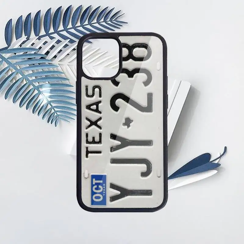 

License New York plate number funny Phone Case PC for iPhone 11 12 pro XS MAX 8 7 6 6S Plus X 5S SE 2020 XR Luxury brand funda