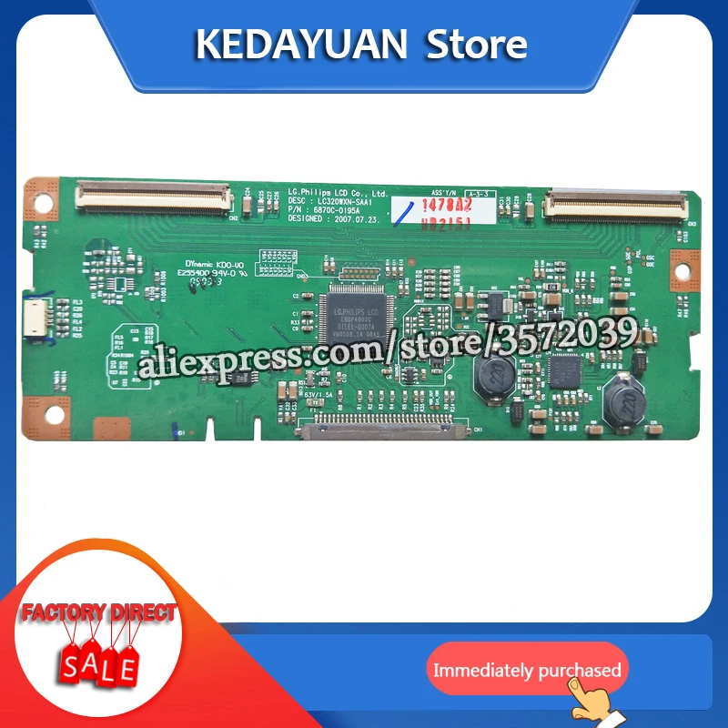 Бесплатная доставка оригинал 100% тестирование для логической платы LG 6870C 0195A ЖК
