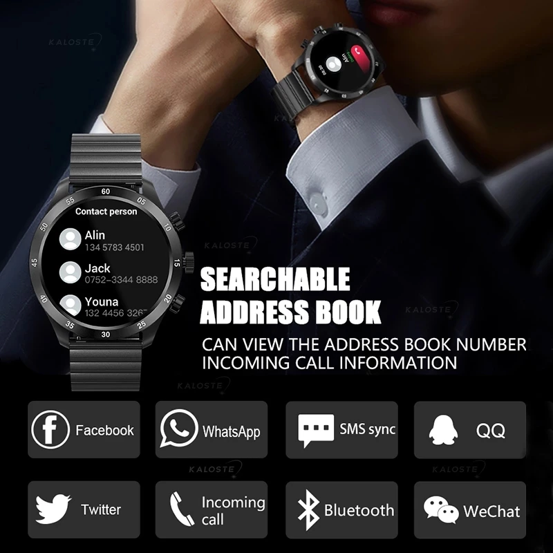 Новинка 2022 мужские умные часы с разрешением 360*360 HD Bluetooth-вызов пользовательский