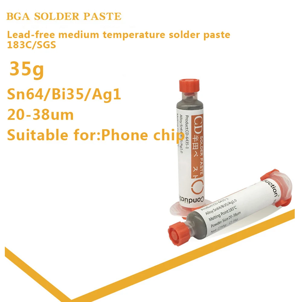Паяльная паста без свинца Оловянная для обслуживания BGA SMT PCB 138 183 217 градусов
