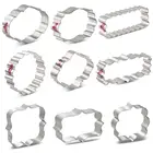 KENIAO доска для нарезки печенья в виде Свадебный комплект из-9 PC печеньяфондановсэндвичхлеба фрезы-Нержавеющаясталь