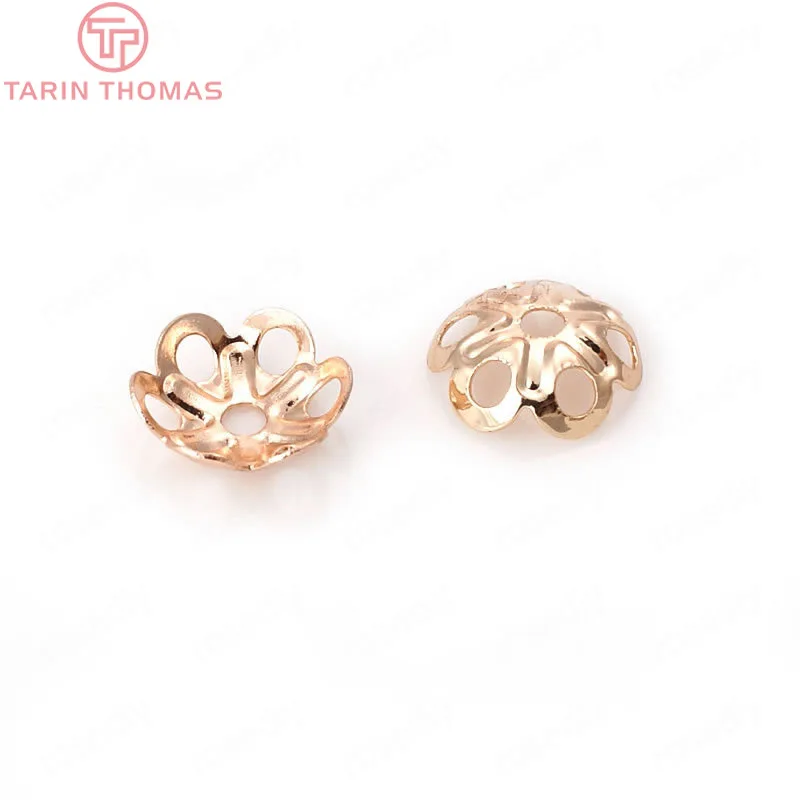 20 шт. латунные бусины с покрытием 24-каратным золотом 8 мм | Украшения и аксессуары