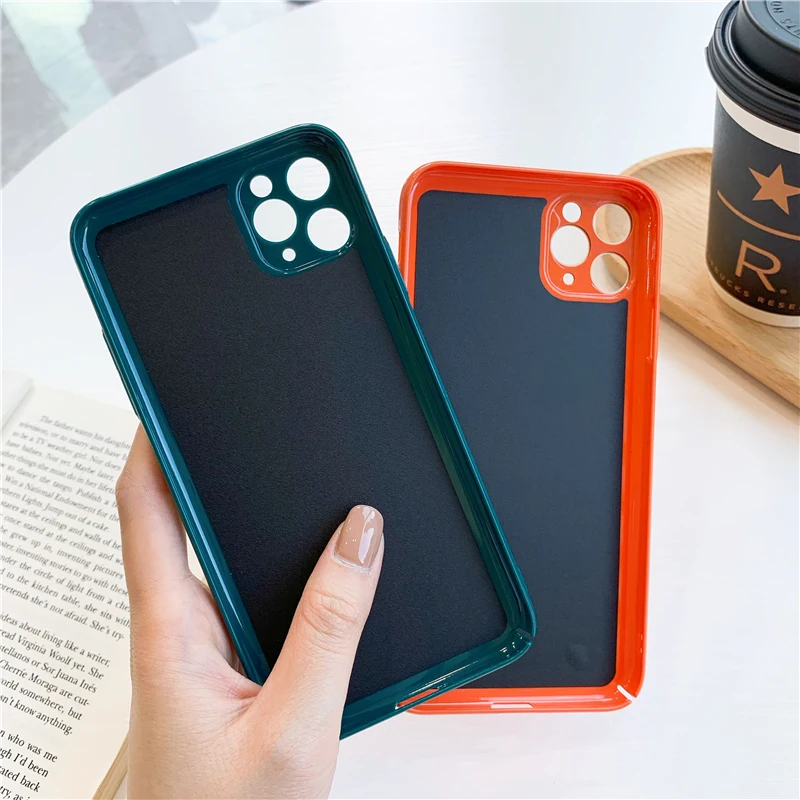 

Camera Lens Protection Case For iphone 12 11 Pro Max XS Max XR X 8 7 Plus 12 Mini SE 2020 Case Luxury PC Leather Texture Cover