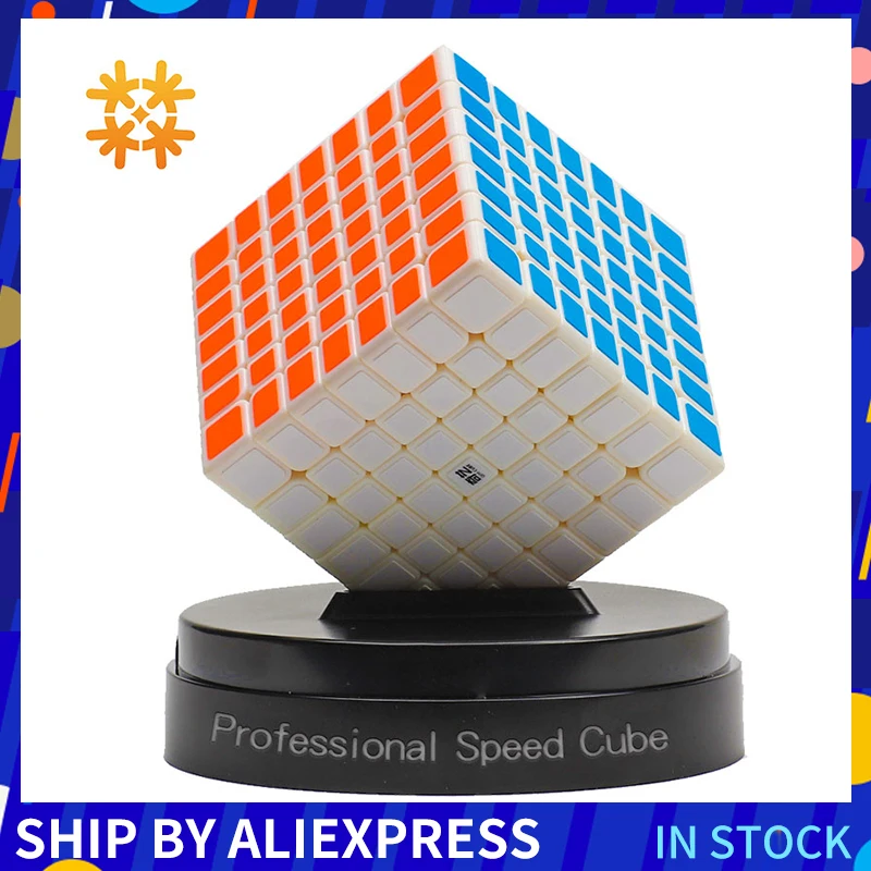 Qiyi Qixing 7x7x7 скоростные магические кубики 7 слоев черная головоломка 7*7*7