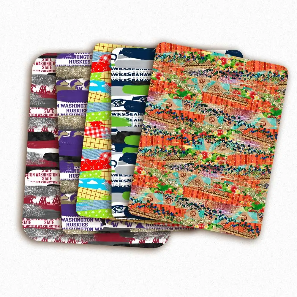 Полиэфира хлопчатобумажная ткань для пошива и ярким рисунком набойки листы