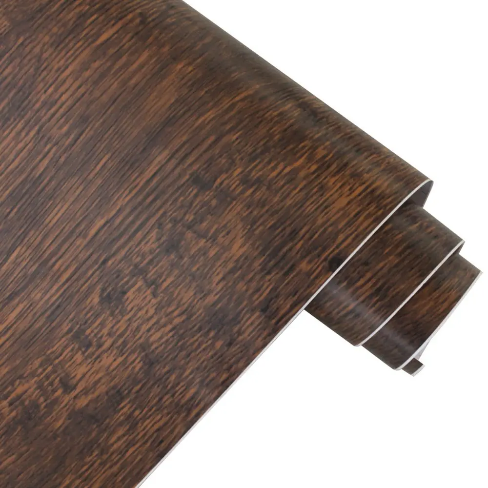 Коричневая древесная бумага самоклеящаяся пленка для стен с отделкой и клейкой