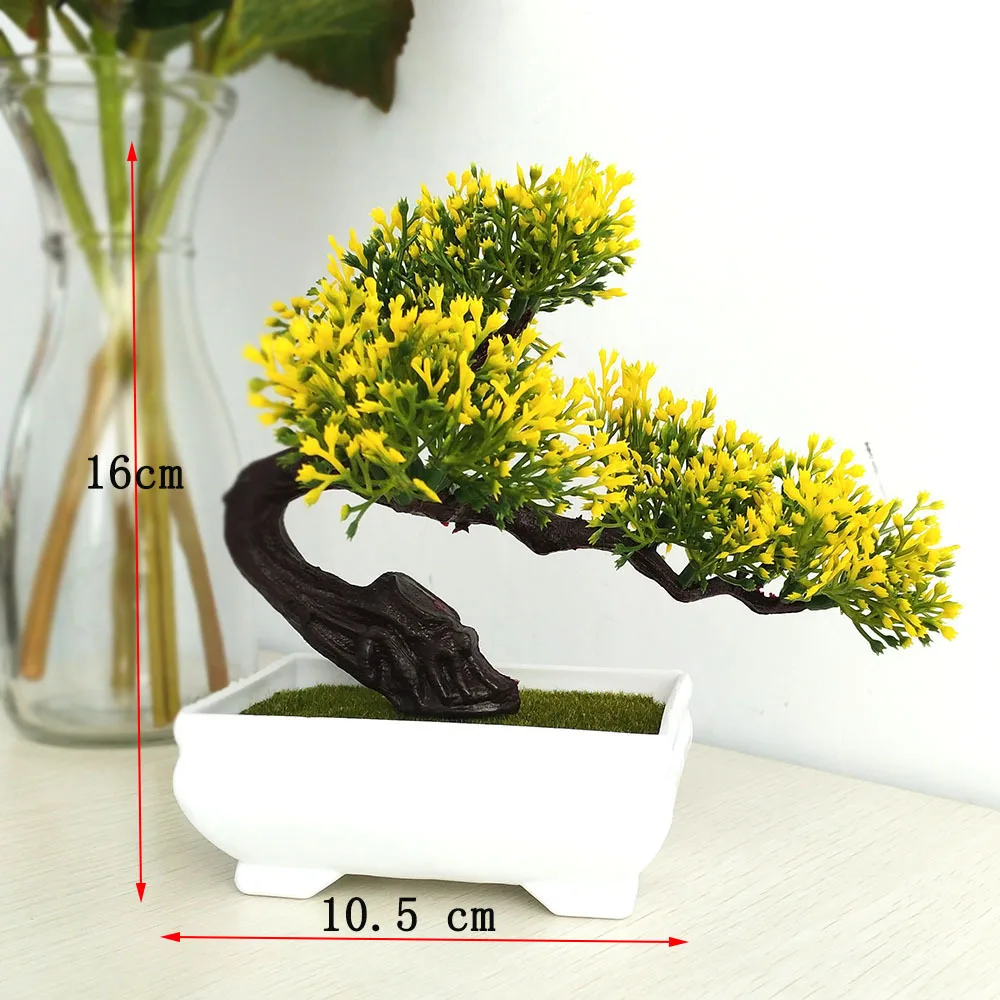 

Creative Simulation Welcome Song Artificial Plants Flowers Bonsai Home Living Room Table Decorations Hotel Fake Plants