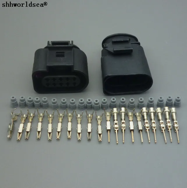 

Shhworld 10Pin 1,5 мм Автомобильный разъем, гнездовой Автомобильный Электрический разъем 1J0973715 для vw audi 1J0 973 715 1J0973815