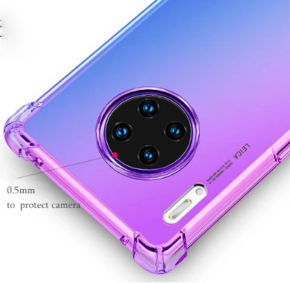 

Colorful Luxury Style Gradient Phone Case Shockproof Phone Cover For Huawei Mobile Phone Case