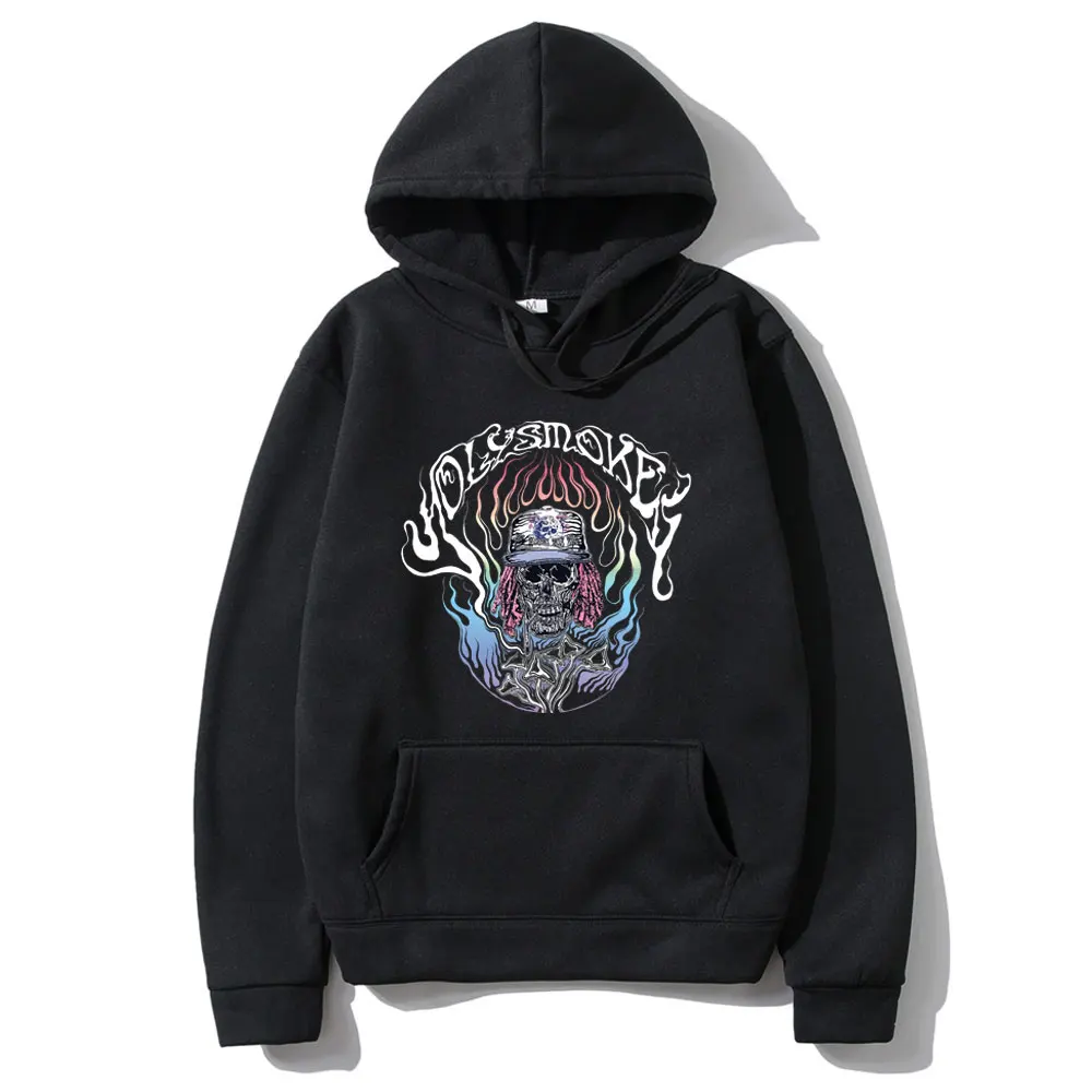 

Vintage Holy Smokes Hoodie Hip Hop Rapper Hoodies Men Women Fashion Loose Hoody Oversized Hooded Mens Fan Gift Sweatshirt Tops