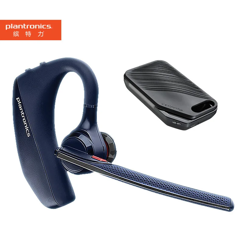 Original Plantronics Voyager 5210 Wireless Business single ear Headset Bluetooth Ear hanging Noise Reduction HD Voice Earphone|Наушники и