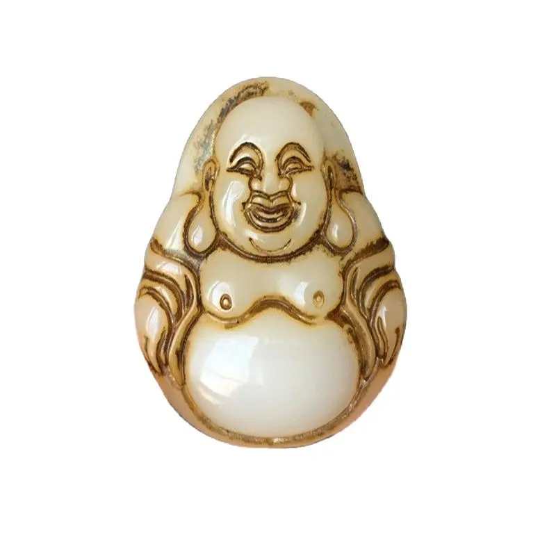 

Antique jade pendant of happy tripe Buddha