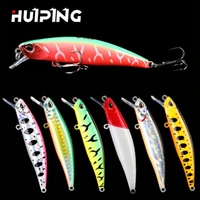 75mm 11g outdoor tackle crankbaits fish hooks winter fishing minnow lures sinking minnow baits