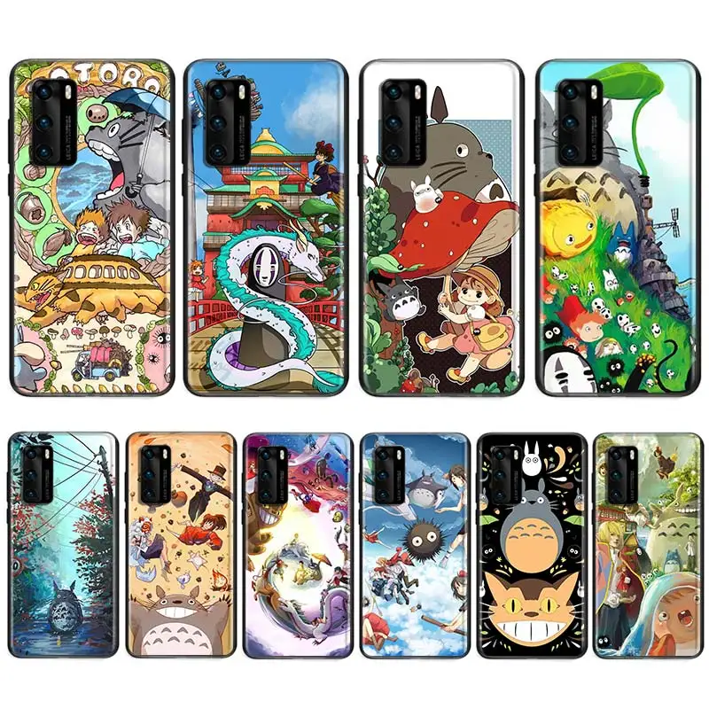 

Totoro Anime Studio Ghibli For Huawei Nova 5i P Smart 2021 2020 Z S Plus Mate 40 RS 30 20 10 Pro Lite 2019 2018 Phone Case