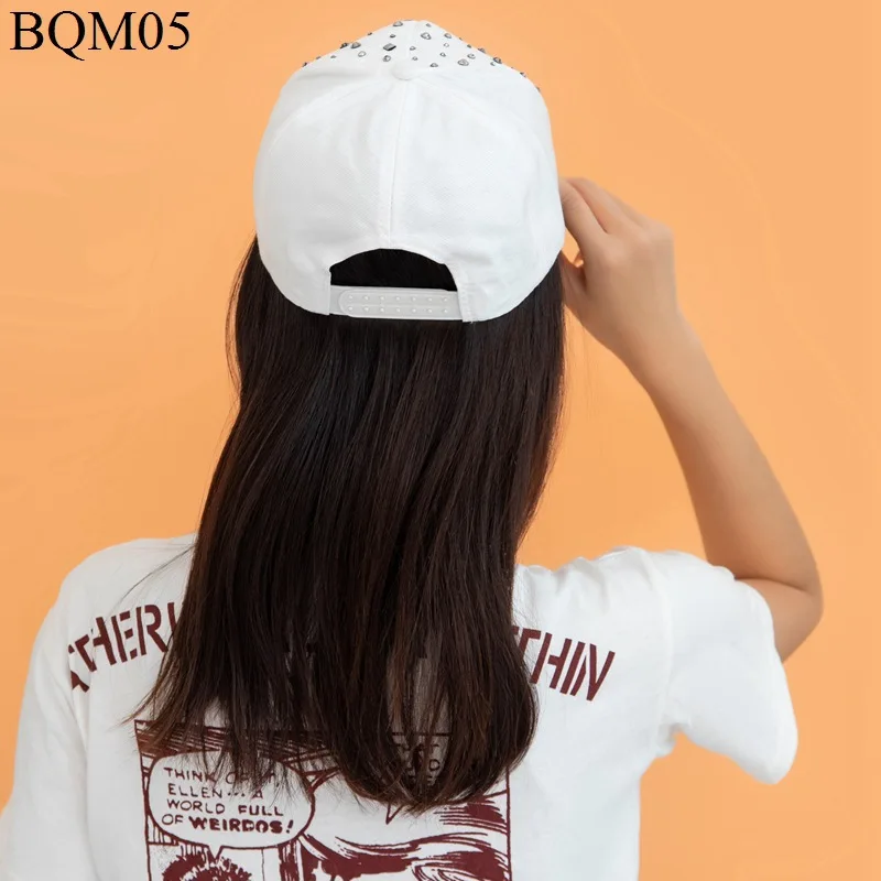 

New spring and summer ladies baseball caps trendy ladies caps bright diamond rhinestone baseball caps hip-hop caps