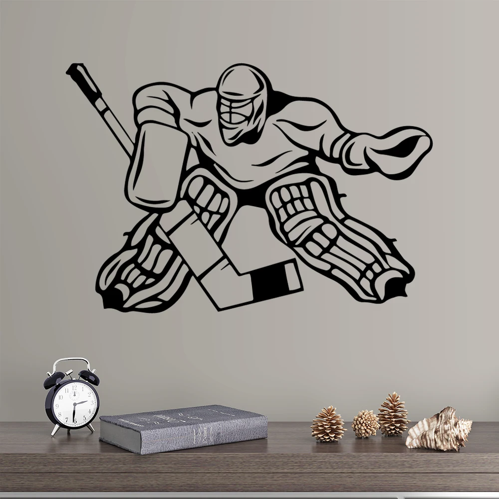 Симпатичная Настенная Наклейка с хоккеем для спорта Детская s детской комнаты