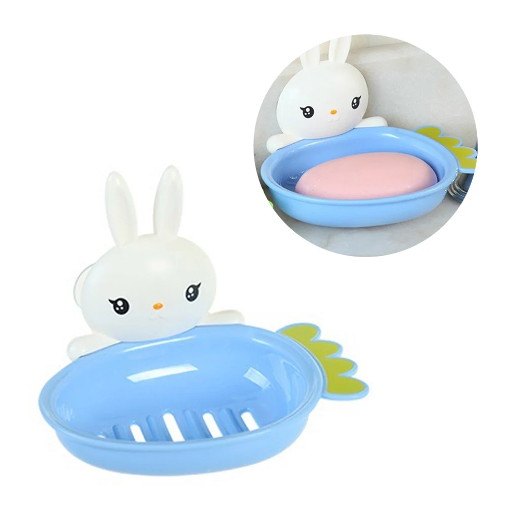 1 шт. присоска для мыла с милым кроликом|Полки и стеллажи хранения| |