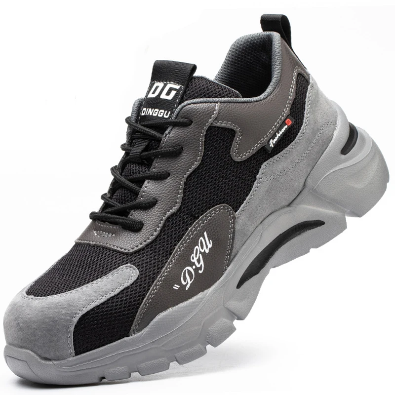 Work Boots Safety Steel Toe Shoes Men Work Sneakers Puncture Proof Boots Safety Shoes Men Industrial Shoes Security Boots