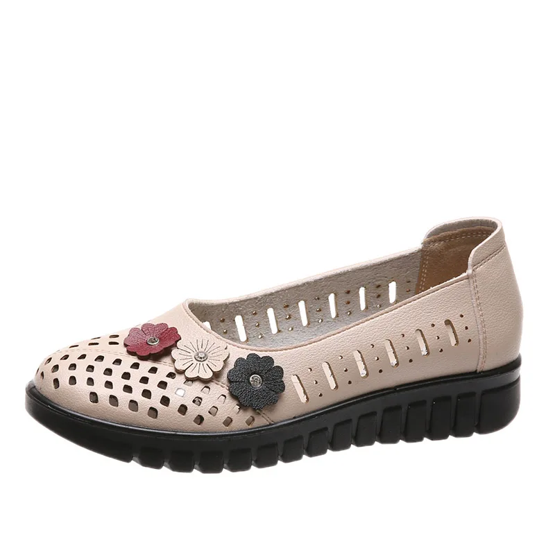 Туфли-оксфорды женские с вырезами удобная обувь для бабушки лоферы топ-сайдеры