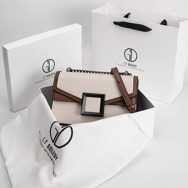 

High-quality Luxury Designer 2021 New Simple and Fashionable Women's Leather Chain Bag All-match Messenger Bag Ladies Purses Cc