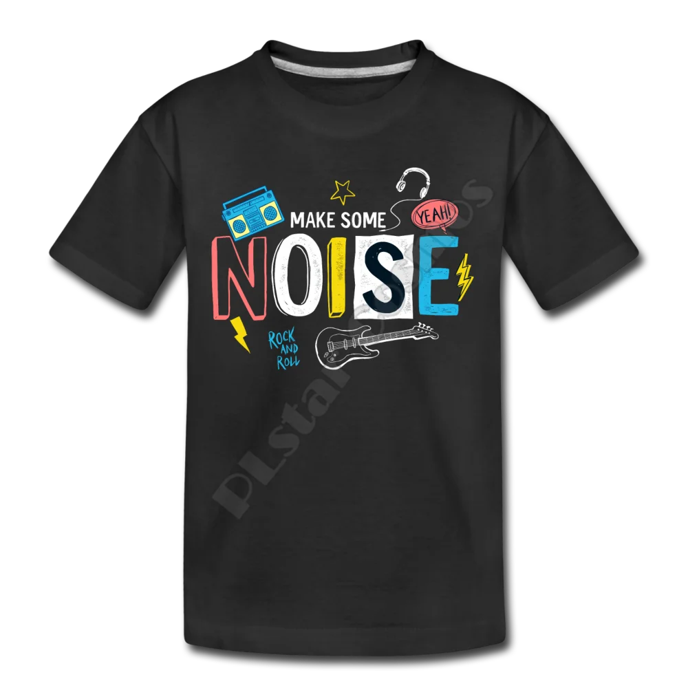 

Make Some Noise Kids T-Shirt 3D All Over Printed Kids t shirts Boy For Girl Funny Animal Summer Short Sleeve 05
