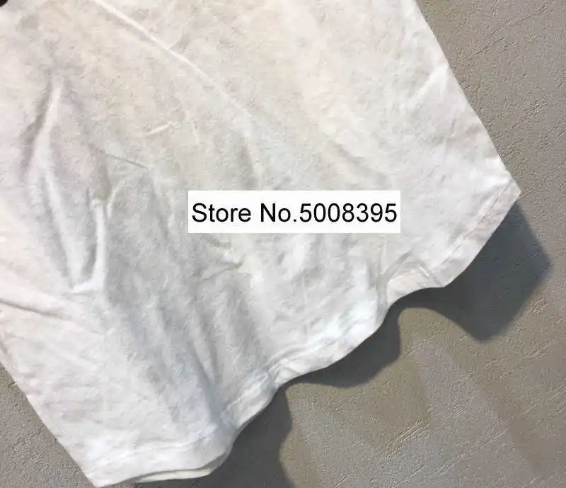 

White Cotton Tshirts Contrast Color Letters Print This t-shirt is only for happy people cool tops tee 2021ss