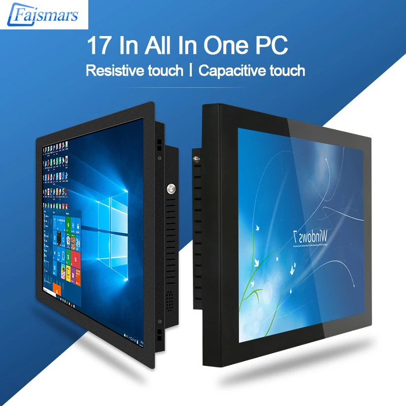 

Faismars 17 Inch Industrial Computer Monitor Touch Screen Panel PC WIth 1280*1024 resolution 17" Touch J1900 All In One PC