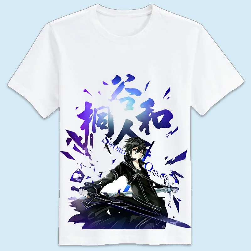 Kirigaya меч Kazuto Art Online японское аниме косплей SAO 3D печать уличная одежда мужская