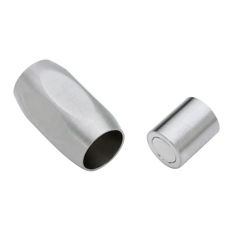 

Ciseng 2pcs/lot Hole Size 8mm Clasps Stainless Steel Leather Necklace Bracelet Connector Jewelry Findings Leather Cord