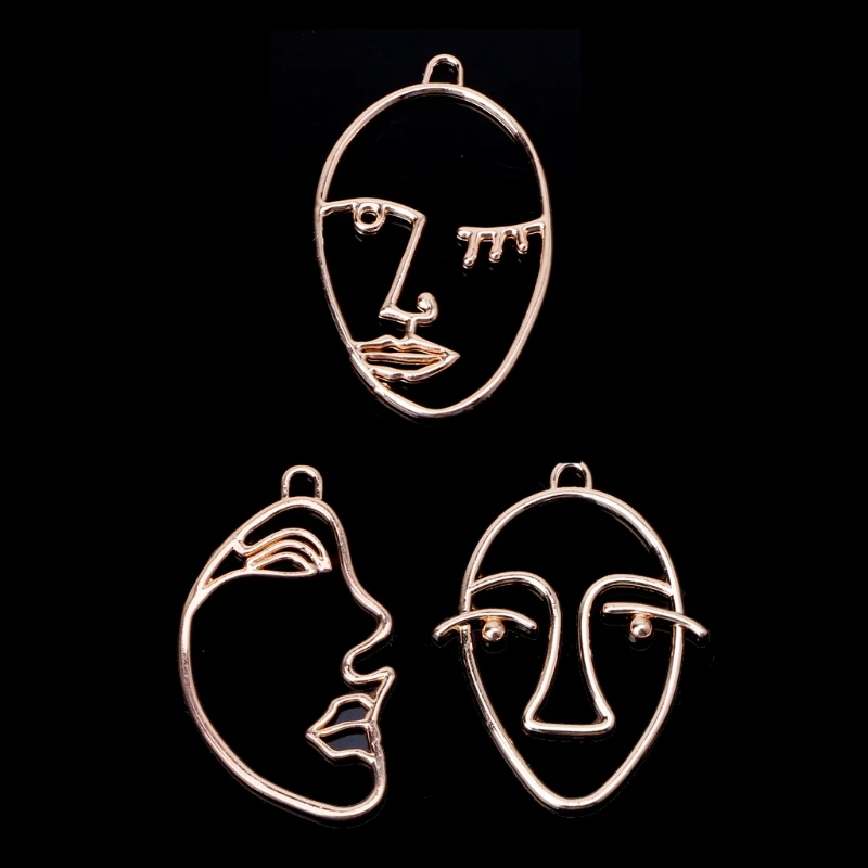 

20PCS Human Face Palm Hand Shape Drop Charm Earring Pendants Jewelry Finding DIY 85LB