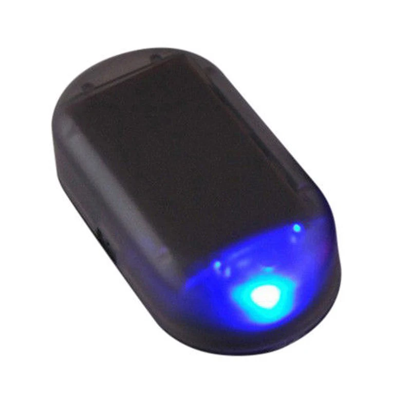 Фальшивый автомобильный светильник безопасности на солнечной батарее с