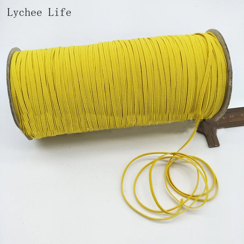 Lychee Life 200 ярдов эластичная лента для маски Плоская Круглая веревочная маска