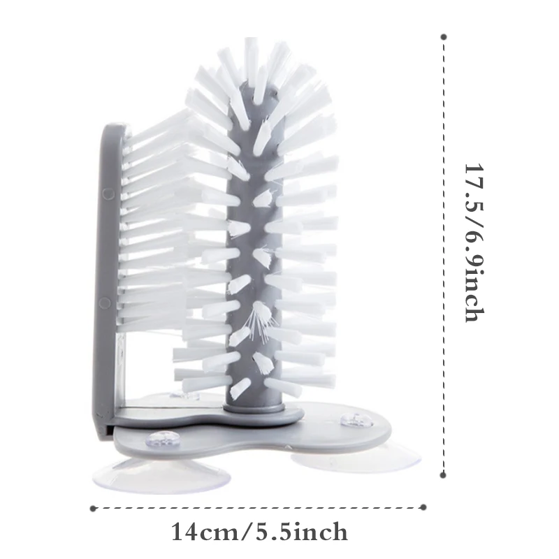 Креативная щетка для чистки чашек очиститель бутылок присоска экономичная по
