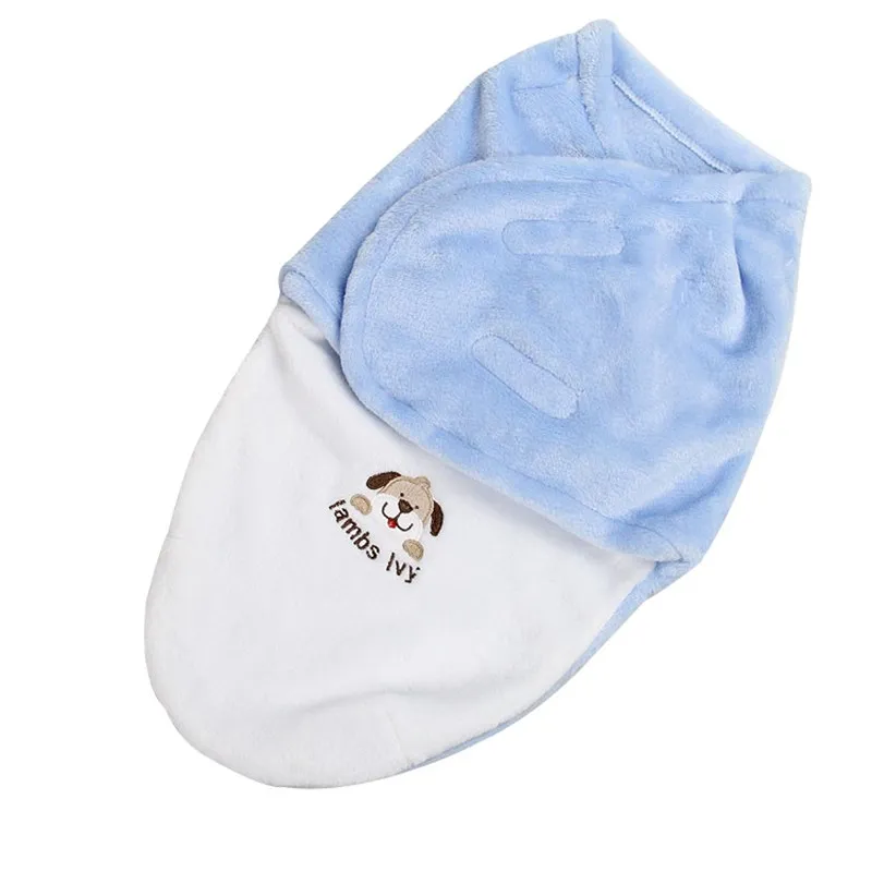 Пеленка для младенцев мягкий конверт одеяло новорожденных флисовый