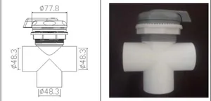 Универсальный спа-переключатель для горячей воды 1,5 дюйма, спа-переключатель VW150P, подходит для горячей ванны Jazzi, переключатель клапана-SKT338A SKT338B