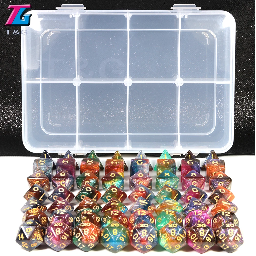 56 шт./кор. космической галактики концепция кости ролевые игры Аксессуары для