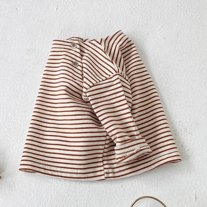 

Children's striped T-shirts autumn baby bottoming shirts baby children's autumn clothes baby pullovers casual T-shirts 148