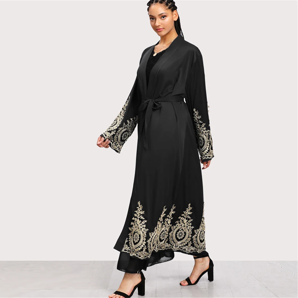 Кружевное кимоно Abaya кардиган Саудовская Аравия африканские платья для женщин