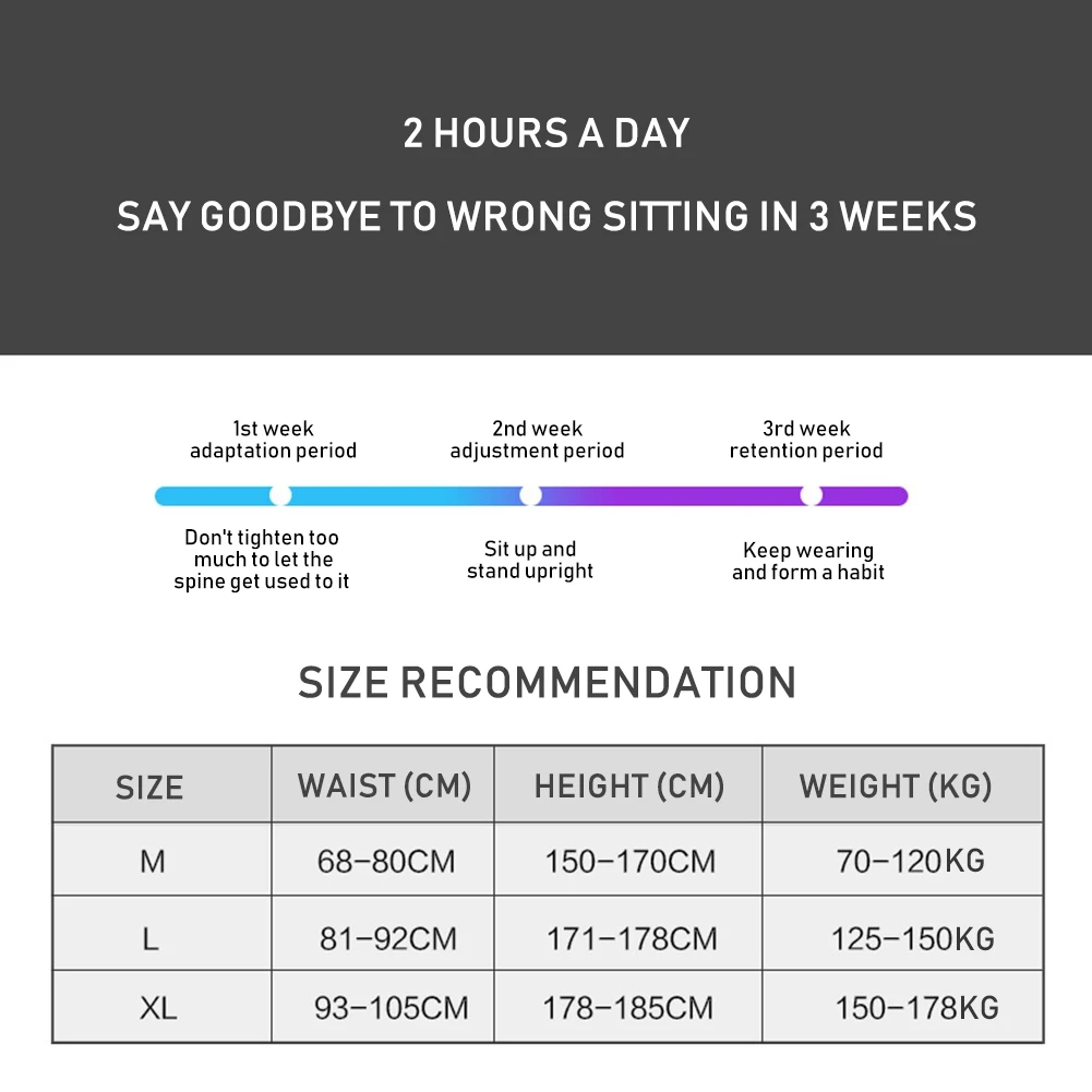 

Adult And Child Kyphosis Correction Belt To Strengthen The Orthosis, Body Support And Fixation Belt To Relieve Fatigue