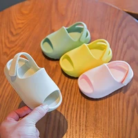 new baby toddler kids slip on fashion sandals boys girls foam beach summer slides bone resinchildren lightweight water shoes